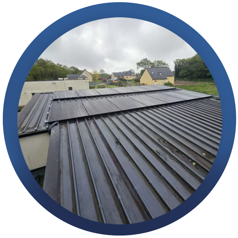 Installation de panneaux solaires dans le Morbihan